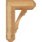 Ekena Millwork Olympic Craftsman Rough Sawn Bracket w/ Offset Brace, Western Red Cedar, 8"W x 20"D x 28"H BKT0806X20X28OLY04RWR - alternate 2